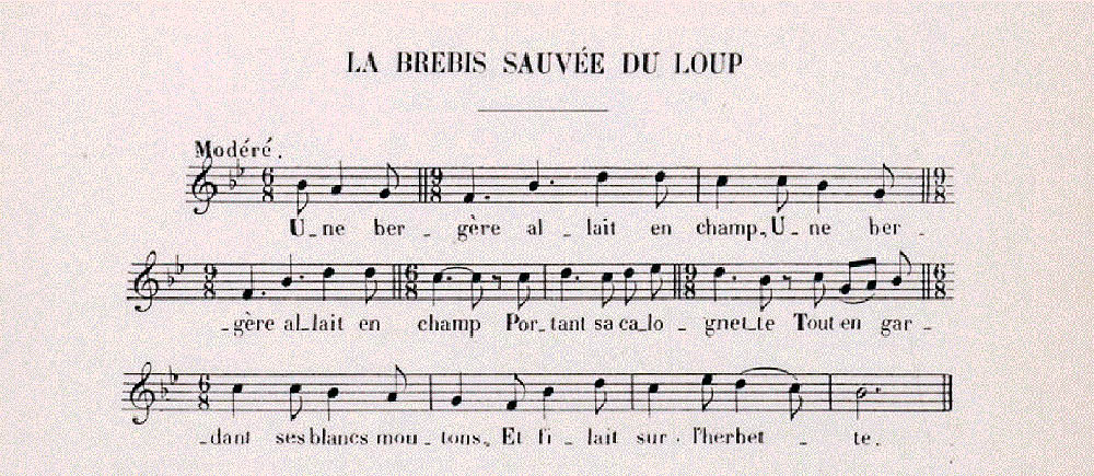 Chansons de Bergères - La Brebis sauvée du Loup