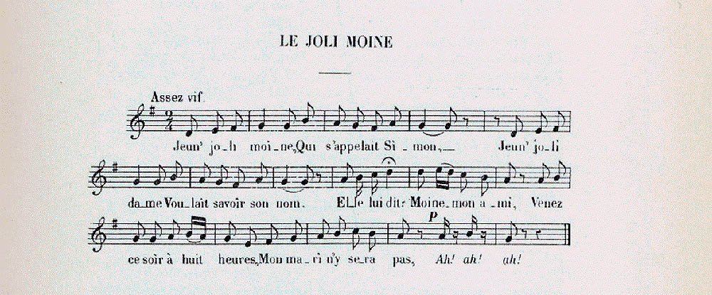 Chansons anticléricales - Le Joli Moine