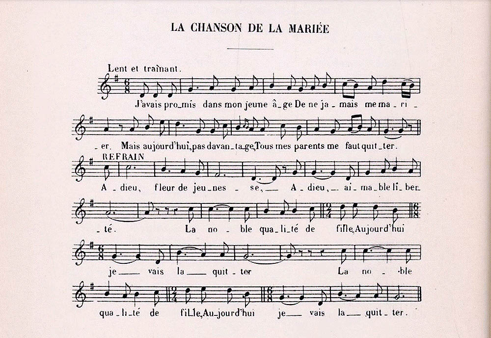 Chansons de Noces - Chanson de la Mariée
