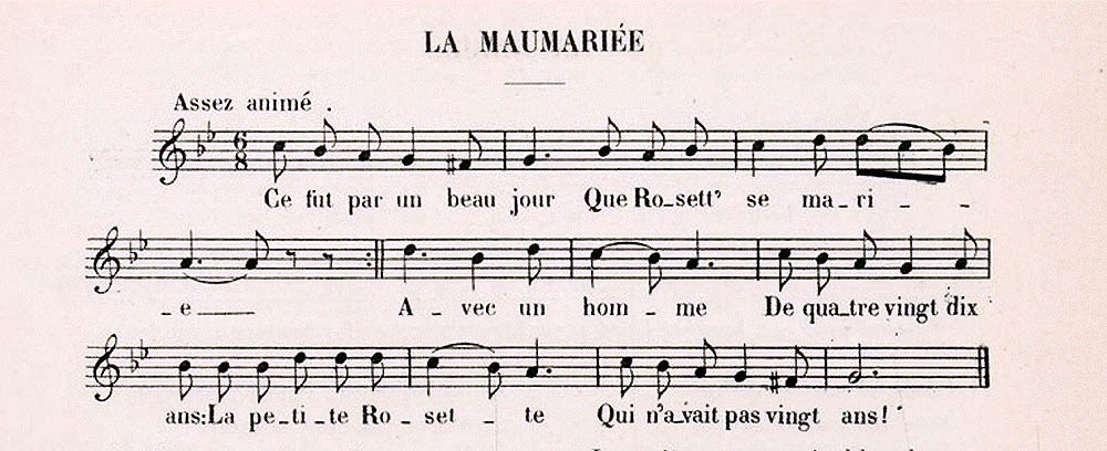 Chansons de Noces - La Maumariée
