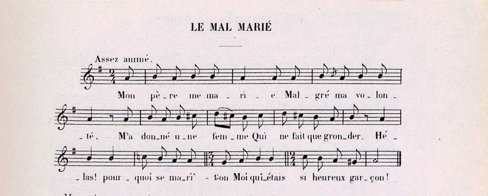 Chansons de Noces - Le Mal Marié