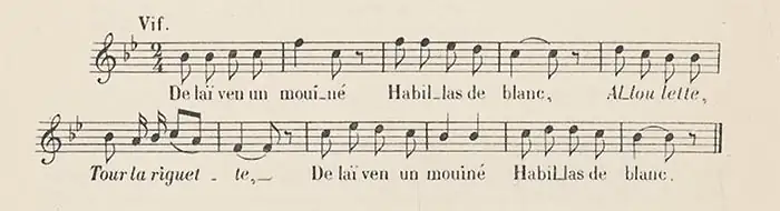 Moines et Curés - Le Moine et les trois filles